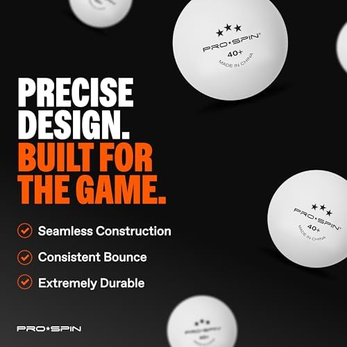 Professional Quality Ping Pong Paddle Set - High-Performance, Premium Rackets | 3-Star Balls | Compact Storage Case | In