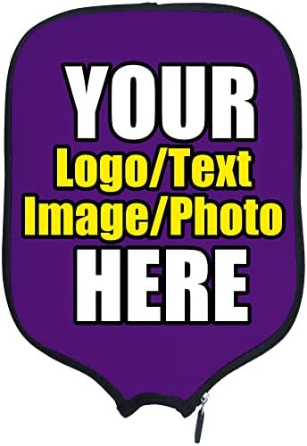 Custom Pickleballs Paddles Cover Protector, Fits Most Paddles Rackets, 8.5x11.5 inches Personalized Pickleballs Padd