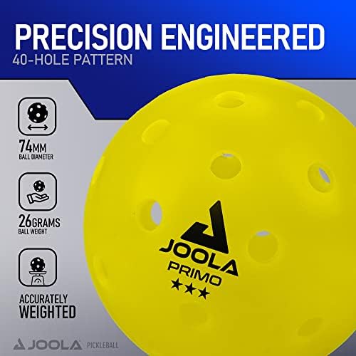 JOOLA Vision Pickleball Paddle - Maximum Spin and Control with Textured Carbon Grip | Polypropylene Honeycomb Core | Ava