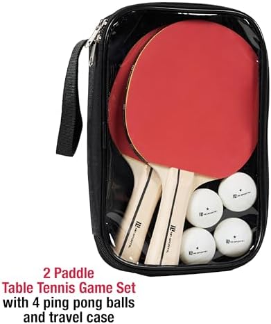 MD Sports Foldable Table Tennis Table for Family Game Rooms with Nets Included | MD Sports Multiple Styles Table Tennis