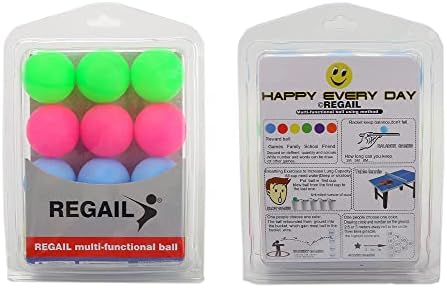 Ping Pong Balls 12PCS 4cm Plastic Colored for Party Decoration Learning Activities Sport Class Carnival Games