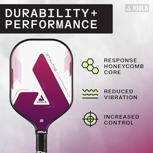 JOOLA Stratos Pickleball Paddle - Lightweight Fiberglass with Polypropylene Core - USAPA Approved