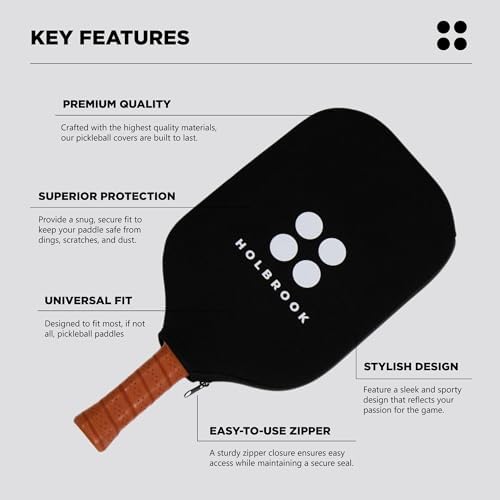 Holbrook Paddle Cover | Protective Cover | Universal Fit Holbrook Paddle Cover | Pickleball Paddle Cover | Protective Co