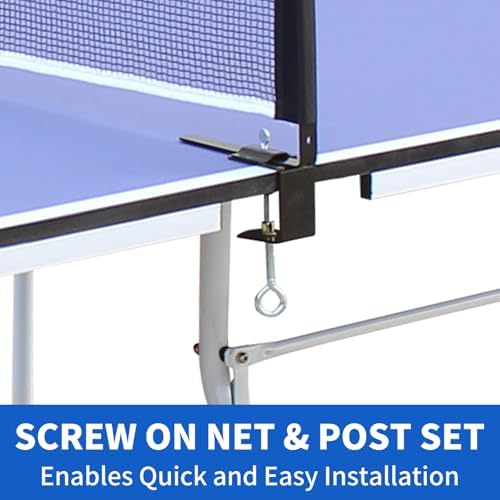 Table Tennis Table Foldable MDF Multi-Use, |5FT/6FT/9FT for Kid Teenager Adult