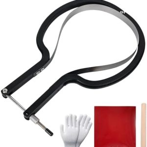 Table Tennis Rubber Cutter Kit - Adjustable Arc Bow Knife Design Fits All Racket Curves - Adjustable - Fits All Rackets