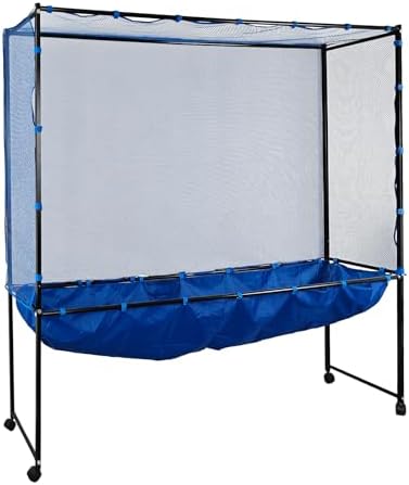 Standing Table Tennis Ball Catch Net, Durable Ball Collector for Training Practice, Portable with Wheels