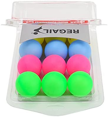 Ping Pong Balls 12PCS 4cm Plastic Colored for Party Decoration Learning Activities Sport Class Carnival Games
