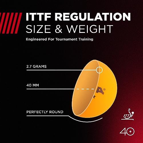 Stiga 3-Star Table Tennis Balls + Rubber Coated + High Durability + Amateur Players + Practice Sessions + 48 Pack + Best