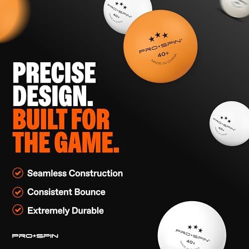 Professional Quality Ping Pong Paddle Set - High-Performance, Premium Rackets | 3-Star Balls | Compact Storage Case | In