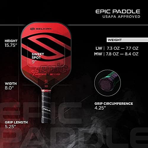 Selkirk Sport Amped Pickleball Paddles | Assembled in The USA | Unrivaled Precision & Control Selkirk Sport Amped Pro