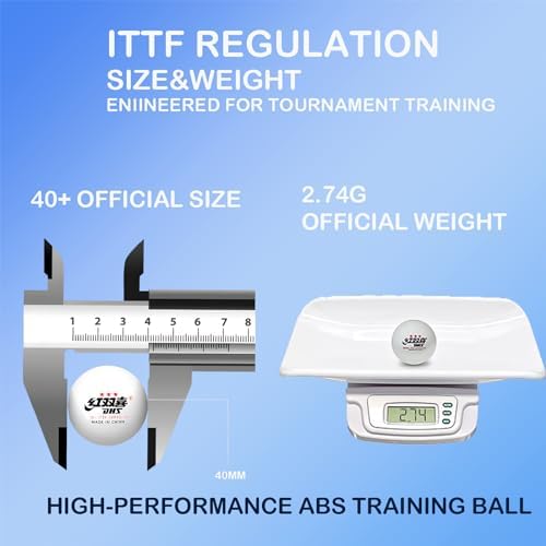 Double Happiness DHS 3-Star Table Tennis Balls for Professionals in Tournaments Perfect Sphere Perfect Spin and Excellen
