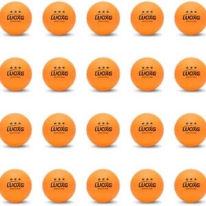 3 Star Ping Pong Balls, 20 Pack, Orange, Suitable for Beginners and Professionals | Beginner and Professional Ping Pong