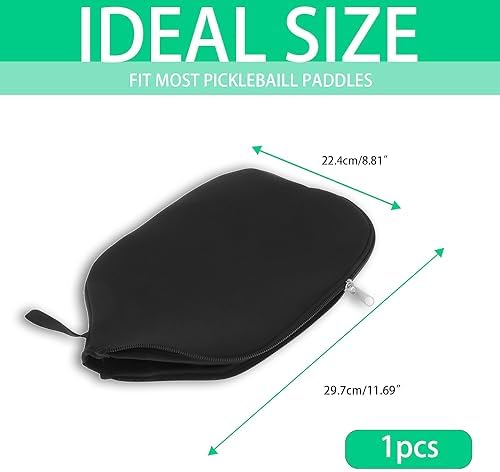 Pickleball Paddle Cover - Universal Case Size Fits Most Pickleball Paddles, Racket Sleeve Bag with Handle Strap, Great f