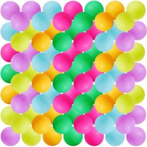 Outus 120 Pcs Colored Table Tennis Balls Bulk Mixed Colors 40 mm for Game Party Decoration Sports Activities Arts and Cr