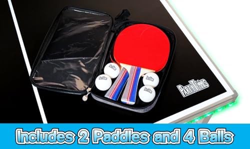 PartyLife 6 ft x 3 ft Ping Pong Table Tennis Table | Mid-Size Portable Folding Indoor Outdoor | Kids & Adults | Game Roo