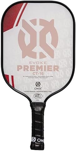 Onix Evoke Premier Professional Tournament Pickleball Paddle Composite Face Impact Paddle Shape for Elite Players in Tou