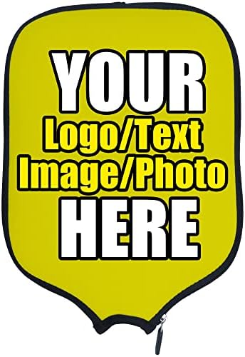 Custom Pickleballs Paddles Cover Protector, Fits Most Paddles Rackets, 8.5x11.5 inches Personalized Pickleballs Padd