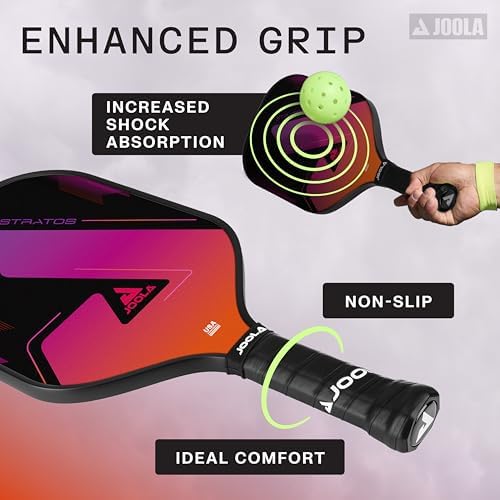JOOLA Stratos Pickleball Paddle - Lightweight Fiberglass with Polypropylene Core - USAPA Approved