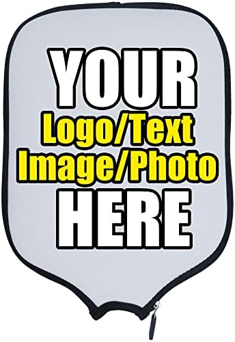 Custom Pickleballs Paddles Cover Protector, Fits Most Paddles Rackets, 8.5x11.5 inches Personalized Pickleballs Padd