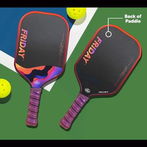 Friday Fever Paddle, Raw Carbon Fiber, Gen 3 Construction Friday Fever Paddle, USAP PBCoR .43 Certified, Dual-Edge Foa