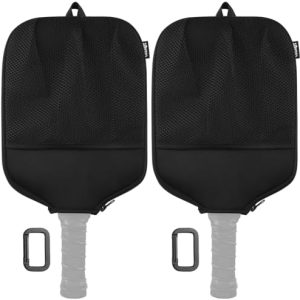 Cosmos Pickleball Paddle Cover Bag Fence Hook Pickleball Equipment Storage Carrying Cosmos 2 Pcs Pickleball Paddle Case
