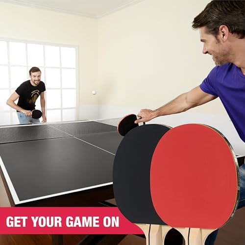 MD Sports Foldable Table Tennis Table for Family Game Rooms with Nets Included | MD Sports Multiple Styles Table Tennis