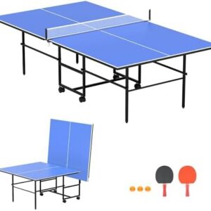 Professional Foldable Ping Pong Table for Indoor/Outdoor - Tournament Quality - Recreational to Tournament Level Profe