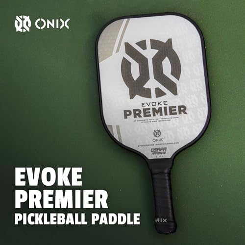 Onix Evoke Premier Professional Tournament Pickleball Paddle Composite Face Impact Paddle Shape for Elite Players in Tou