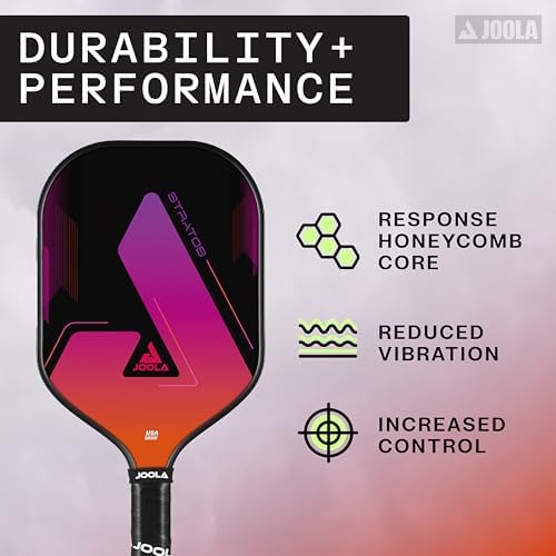 JOOLA Stratos Pickleball Paddle - Lightweight Fiberglass with Polypropylene Core - USAPA Approved