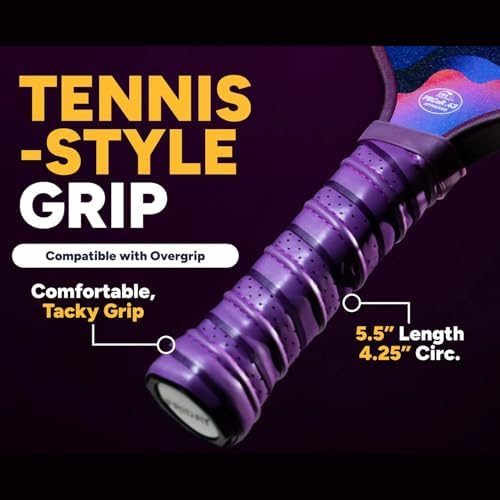 Friday Fever Paddle, Raw Carbon Fiber, Gen 3 Construction Friday Fever Paddle, USAP PBCoR .43 Certified, Dual-Edge Foa