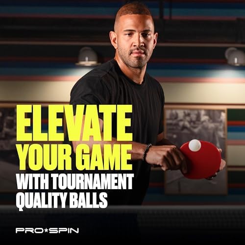 Pro-Spin 3-Star Premium White Ping Pong Balls - High-Performance 40+ ABS | Ultimate Durability for Indoor & Outdoor Play
