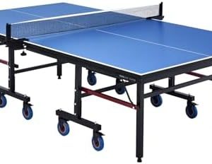 VEVOR Professional Table Tennis Table for Indoor Use, Portable and Foldable with Quick Clamp Net and Lockable Wheels VEV