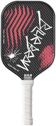 Professional Carbon Fiber Pickleball Paddle - USAPA Approved for Higher Spin & Grit, BlueBean | USAPA Approved Carbon F