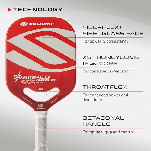 Selkirk Sport Amped Pickleball Paddles | Assembled in The USA | Unrivaled Precision & Control Selkirk Sport Amped Pro