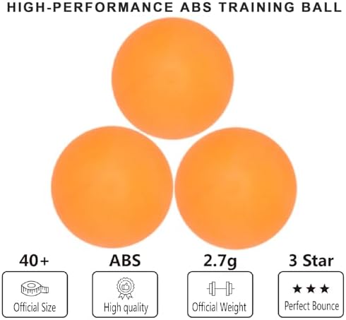 3 Star High Performance ABS Table Tennis Balls - Training, Game