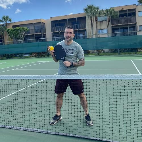 Carbon Pickleball Paddle Set Pro for Pickleball Players,High Grit and Spin 3K Raw Carbon Fiber Surface,Pickleball T700SC