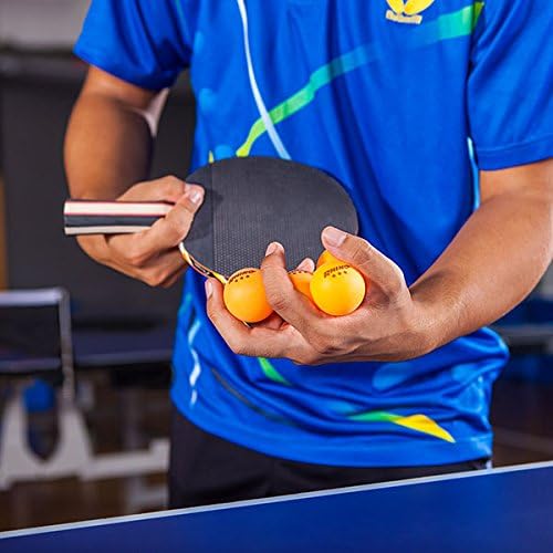 Champion Sports 3 Star Table Tennis Ball Pack - Tournament Size Orange Ping Pong Balls, 38 Set | CTTA and ITTA Approved