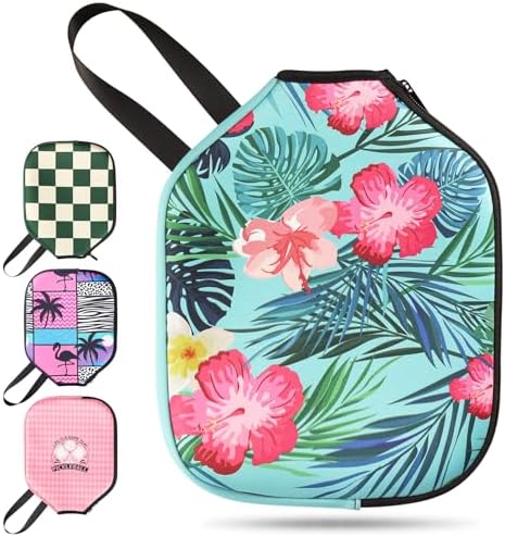 Neoprene Paddle Cover for Pickleball Racket, Durable Zipper Protection, 11.8" * 9.05" Soft Pickleball Paddle Sleeve | Z