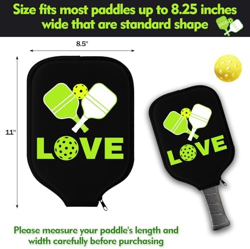 Poen 4 Pcs Ball Paddle Covers Universal Size Gift for Men Women