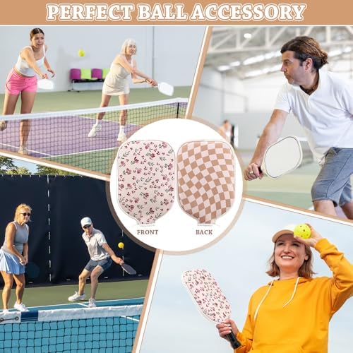 Pickleball Paddle Cover Neoprene Racket Sleeve with Zipper Compatibility Men Women