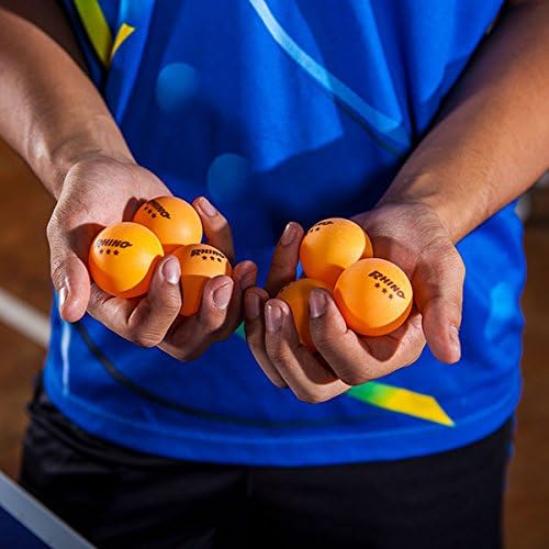 Champion Sports 3 Star Table Tennis Ball Pack - Tournament Size Orange Ping Pong Balls, 38 Set | CTTA and ITTA Approved