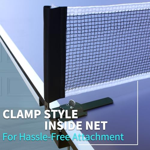 Professional Foldable Table Tennis Table for Indoor Play | 8FT 9FT Single Player Table Tennis Setup with Net and Posts