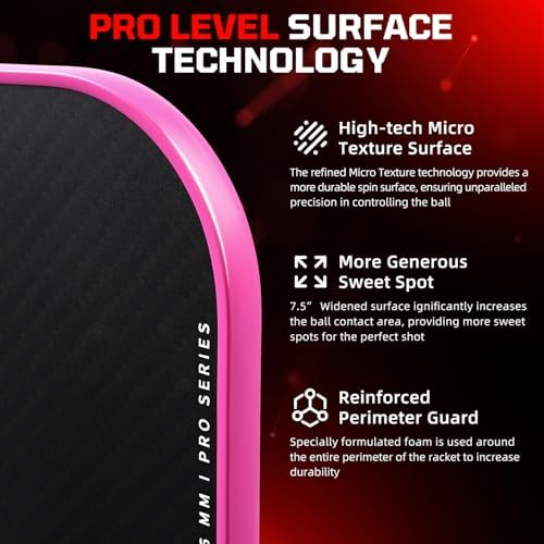 Pickleball Paddles USAPA Approved Lightweight with 4 Balls Traction and Stability California Designed Recycled Material