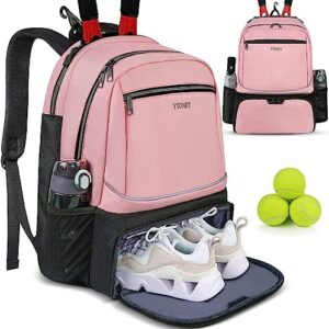 Ytonet Insulated Tennis Bag for Women Men 2 Rackets Ventilated Backpack | Ytonet Tennis Backpack Women Men 2 Rackets In