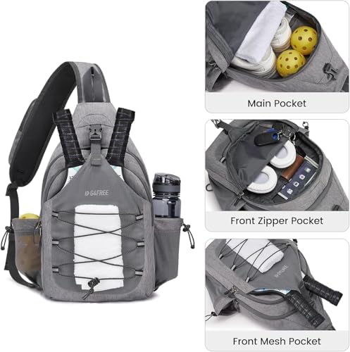 Pickleball Bag Crossbody Sling Bag Gifts for Men Women OEKO-TEX STANDARD 100 Pickleball Backpack