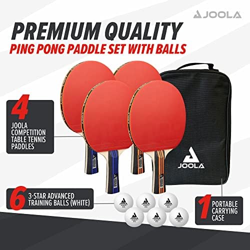 JOOLA Professional Table Tennis Paddles - High-Quality Training, Indoor and Outdoor Compatible JOOLA 6 Advanced Training