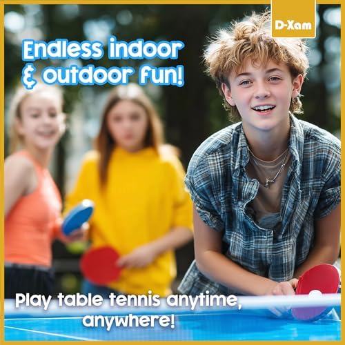 D-Xam Multi Color Ping Pong Balls for Games and School Activities Pack of 50, 30 and More Size 40mm Colorful Pongs