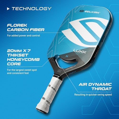 Selkirk Sport LUXX Control Pickleball Paddle | Carbon Fiber Paddles | Designed for Pickleball Enthusiasts | Enhanced Con