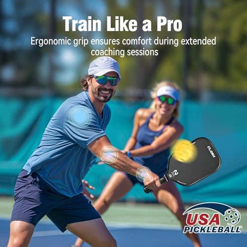 USAPA Approved Graphite Carbon Fiber Pickleball Paddles Set of 4 for Men Women, Polypropylene Honeycomb Core, Cushion |7