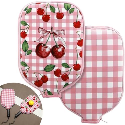 Pickleball Paddle Cover Neoprene Racket Sleeve with Zipper Compatibility Men Women